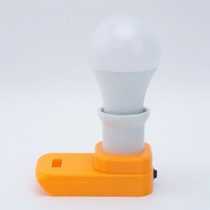 For Dewalt 20V Li-ion Battery  Cordless Portable E27 Bulb Lamp LED Light For Indoor And Outdoor Work Light (Not include battery)