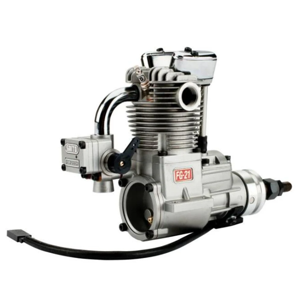 FG-21 Four-stroke Metal Single Cylinder Engine Model 20.9cc Fixed-wing Aircraft Engine Model Gift SAITO