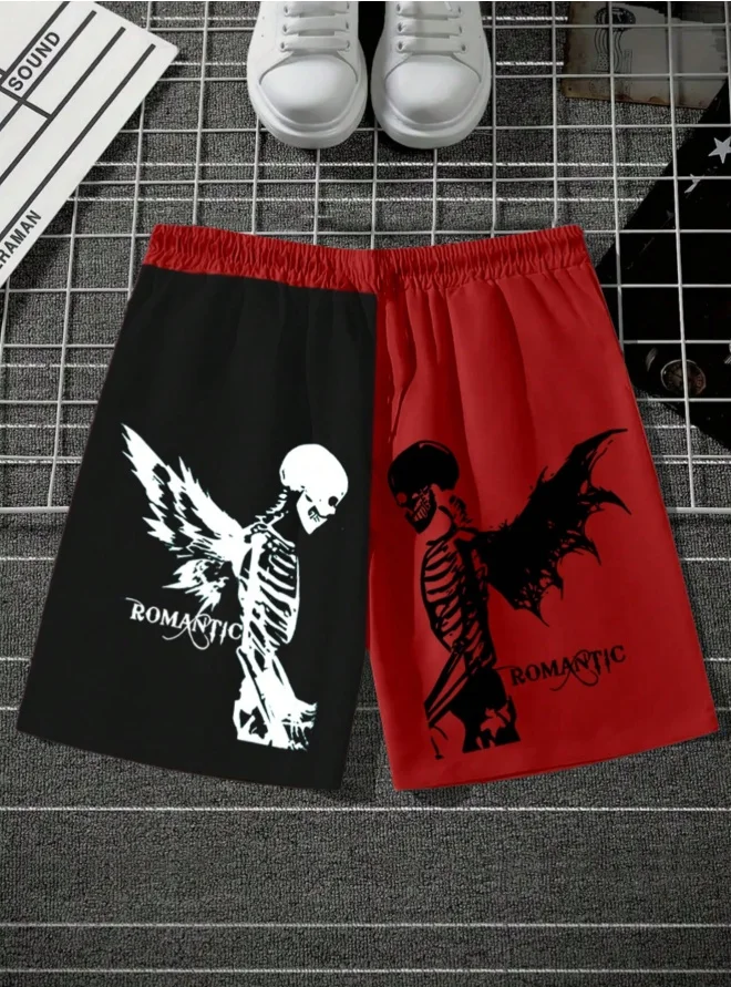 

NEW Latest Hot Shorts Y2K Skull Element Street Summer 3D Printed Adult Unisex Casual Shorts Casual Streetwear Loose Sport Shorts