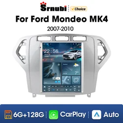 Srnubi dla Ford Mondeo 4 Mk4 2007 2008 2009 2010 Radio odtwarzacz multimedialny samochodowy 2 Din Android 12 Carplay nawigacja DVD Stereo