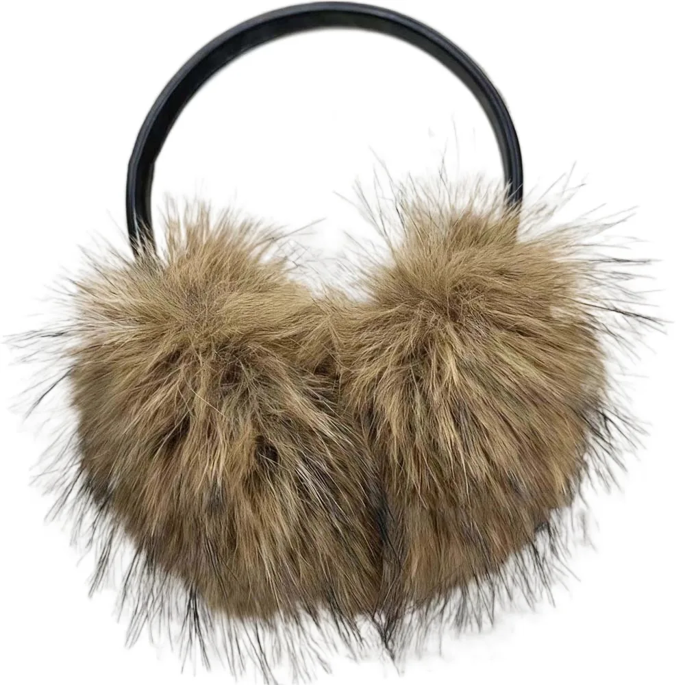 مريحة Y2K فو فرو المنك غطاء للأذنين مكافحة البرد يندبروف غطاء للأذن لينة الأذن تدفئة الشتاء رشاقته إيرفلاب النساء