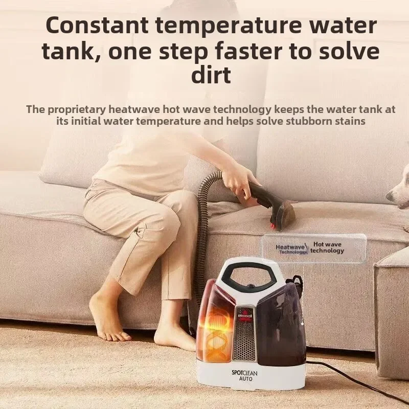 BISSELL 소형 원단 소파 클리너, 다기능, 강력한 카펫 청소 기계, 60 ° 온수 청소, 4720Z