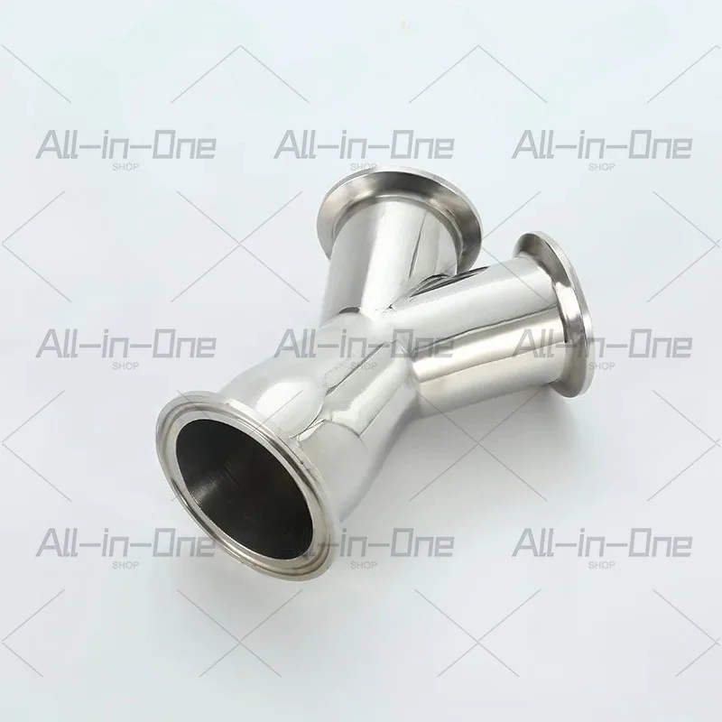 Mirror stainless steel quick-loading Y-type tee size small diameter welding 304Y type corrosion resistance