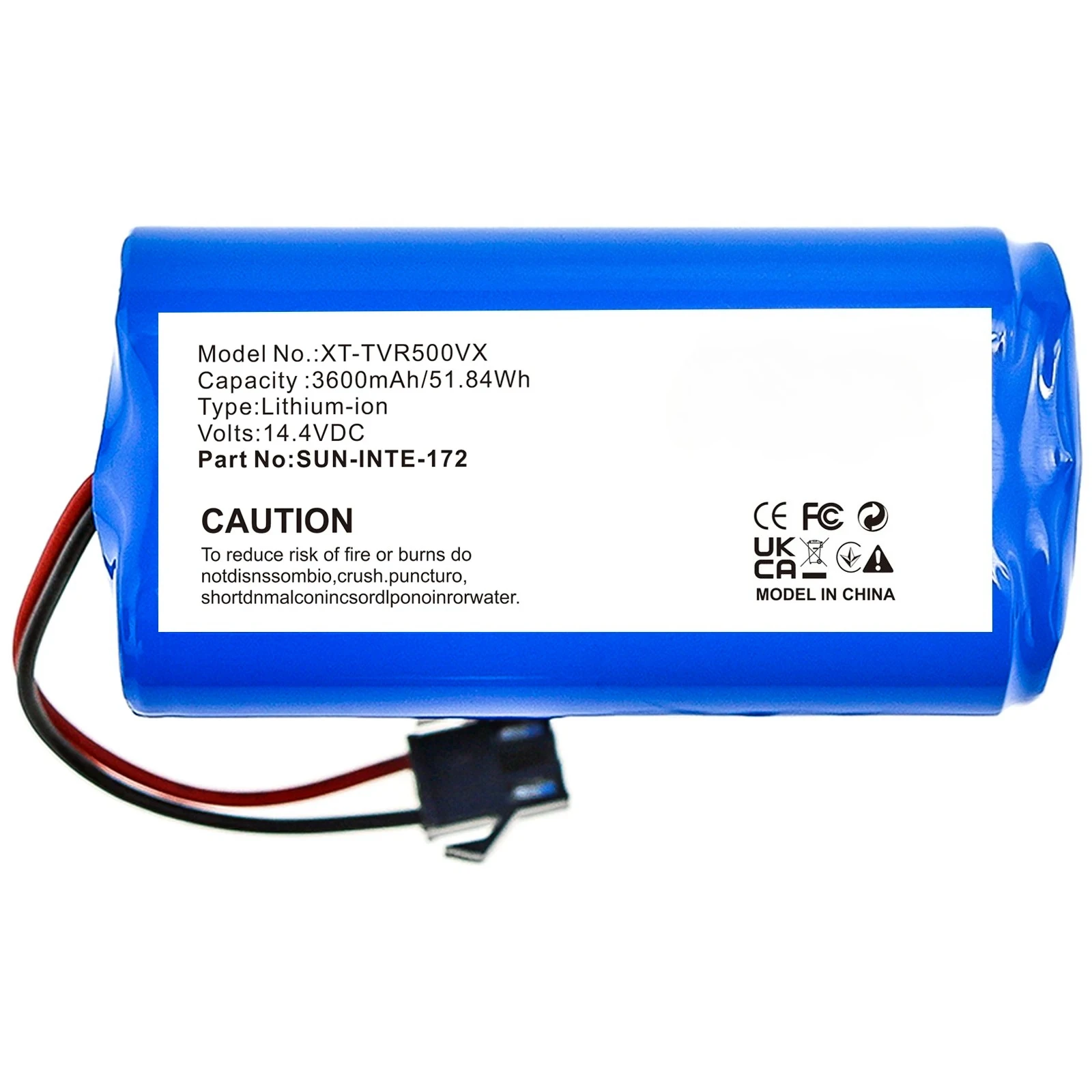 3600mAh Battery For Coredy  R500 R550 R750-1600Pa R500+ R300 R650 R3500 R3500S R600 R580 Sencor  SRX-0911 SRV 9150WH DK600