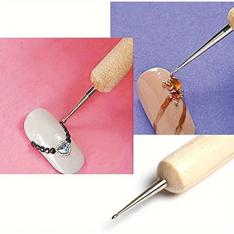 1Set Pottery Dots Sculpture Tool Stainless Steel Polymer Clay Shape Pen Metal Ball Clay Carving DIY Ceramics Decorating Tools