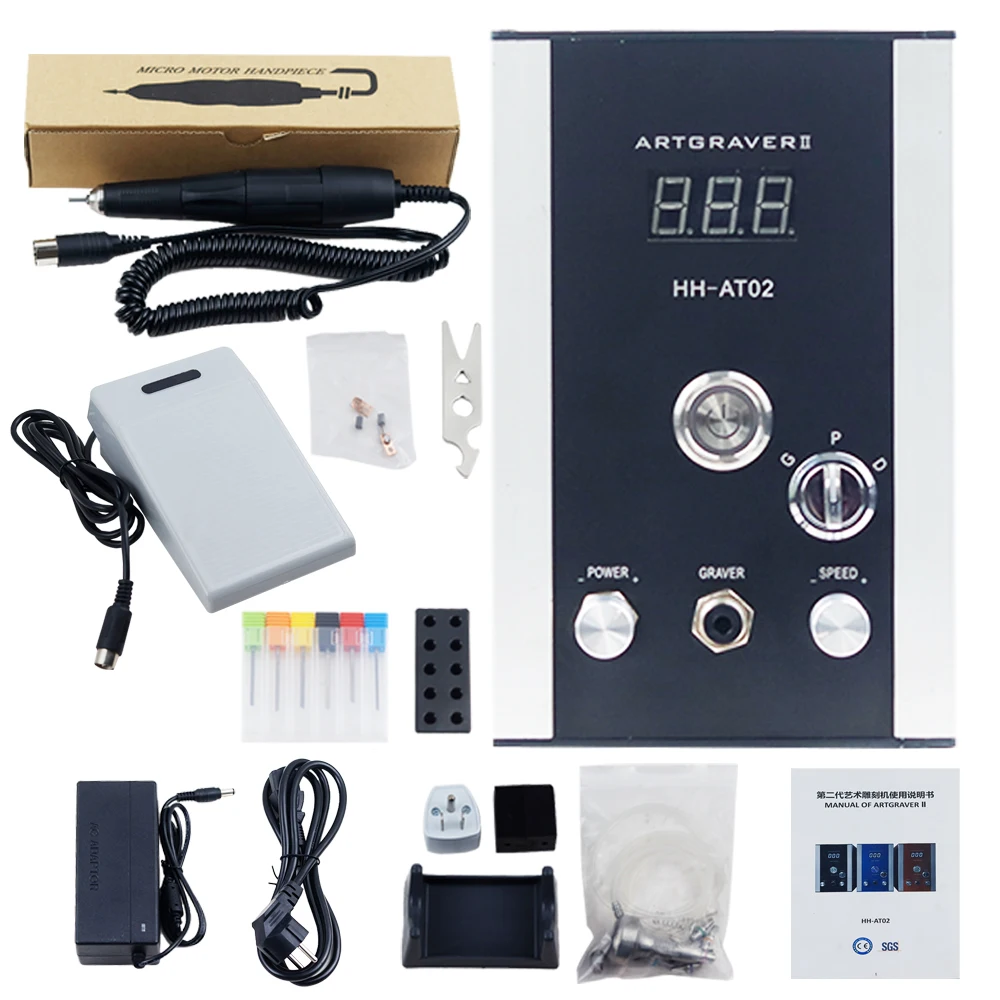 High Speed Art Engraving Machine,No Need Air Compressor Graver Grinding Machine,AT02