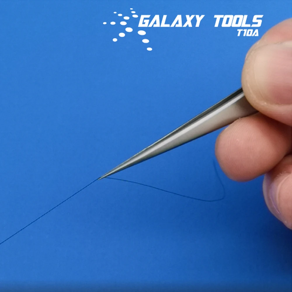 Galaxy T10A03 HighPrecision Decal Pointy Straight Tweezers Plastic Military Model Kit Art Doll Handicraft Building Making Tool