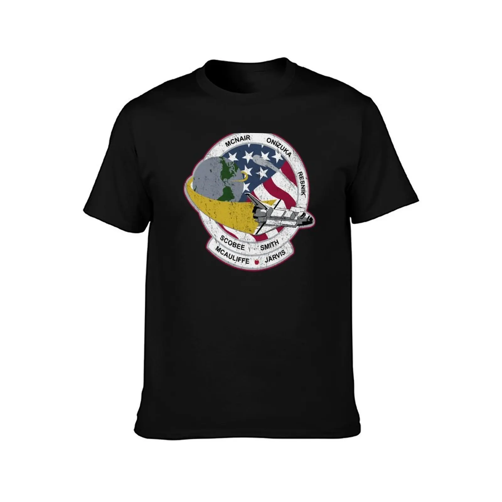 Space Shuttle Challenger T-Shirt Plus Size Basic Cotton T-Shirt