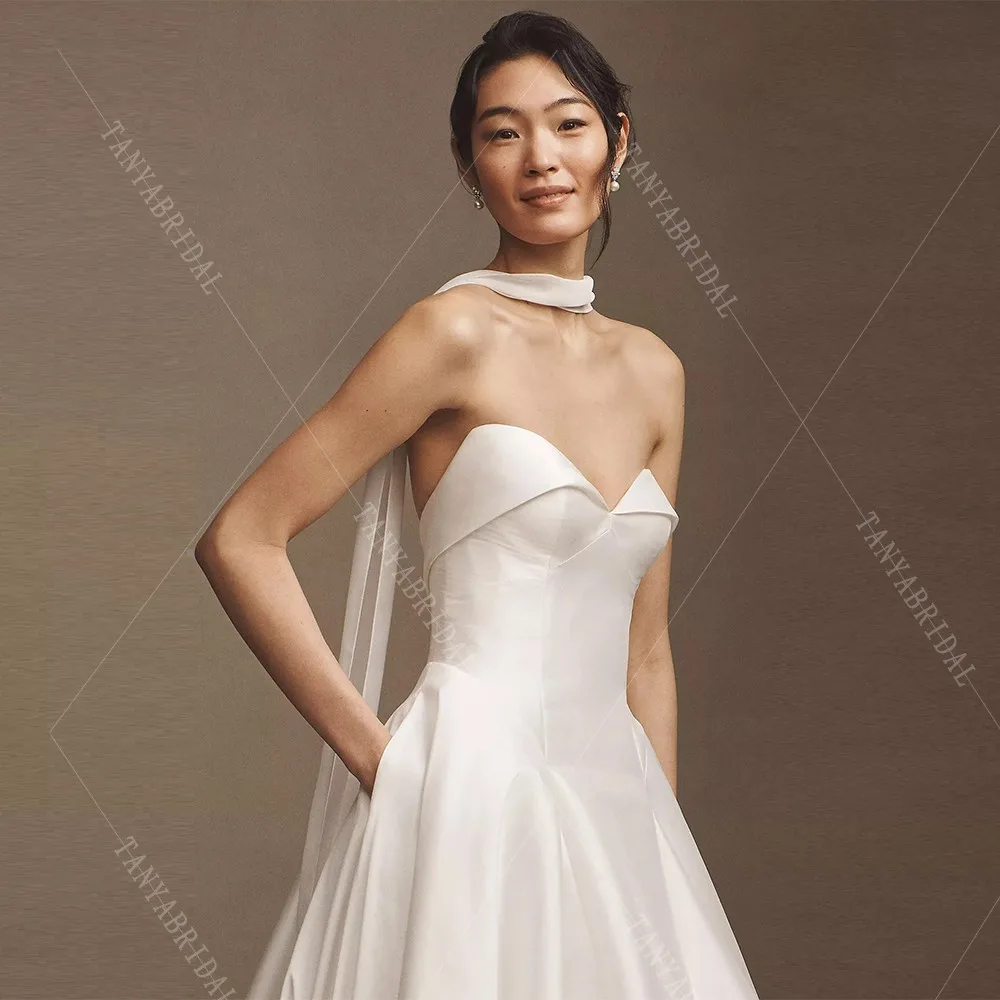 Simple Chiffon Wedding Neck Tie For Women Detachable Boho Bridal Neck Scarf Elegant Wedding Scarf Shoulder Cape TSWD772