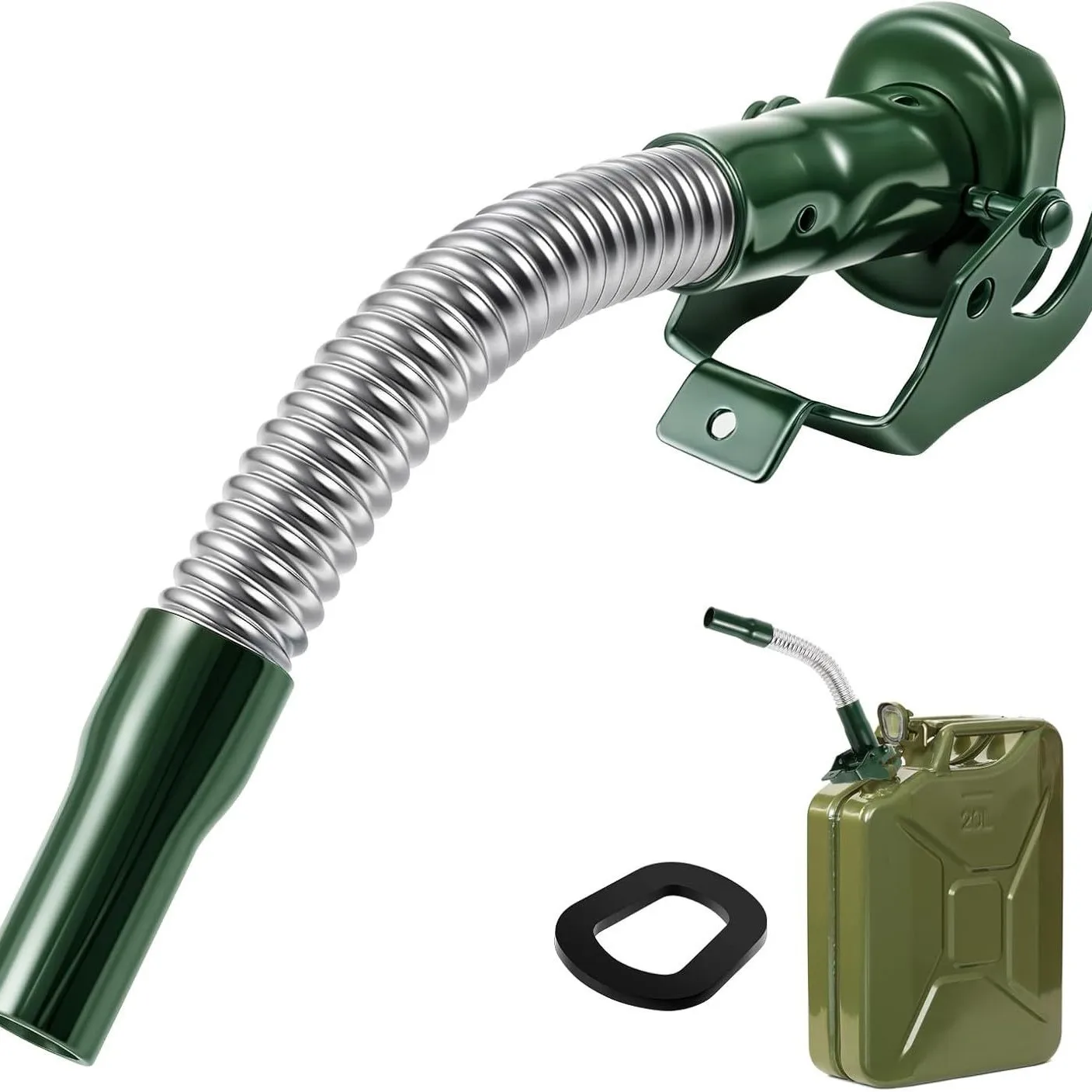 Fuel Filler Device Built from Stainless Steel with Extended Spout to Minimize Spills During Outdoor Refueling Tasks