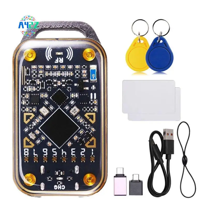 

A42Z-RFID Smart Chip Reader Chameleon Ultra Smart Card Emulator NFC Duplicator+2XCUID Keychain/Card ID IC Card Decode
