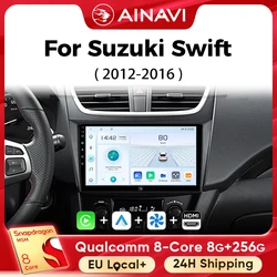 Ainavi Car Multimedia Player For Suzuki Swift 4 2011 2012 2013 2015 2016 2017 wireless Carplay Android Auto 4G Wifi 2din