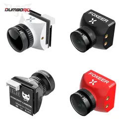 Foxeer Micro Mini Câmera FPV, baixa latência, baixo ruído, câmera noturna, 1200TVL, 0.00001Lux, 2.1mm, PAL, NTSC para RC Racing Drone, 3