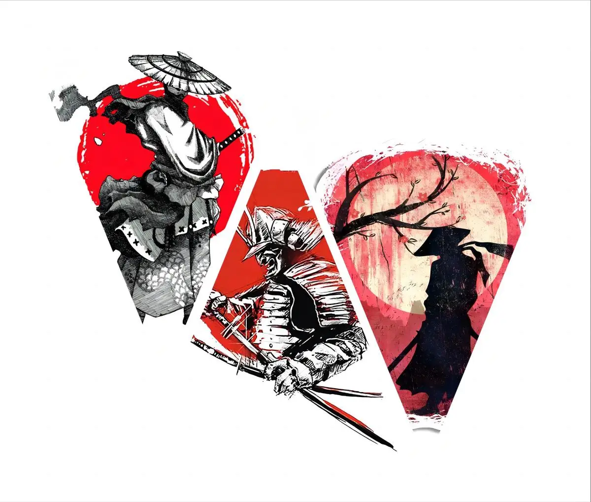 Retro Japan Warrior Car Sticker Wandering Swordsman Decal Bushido Spirit JDM Window Car Trunk Helmet Stickers