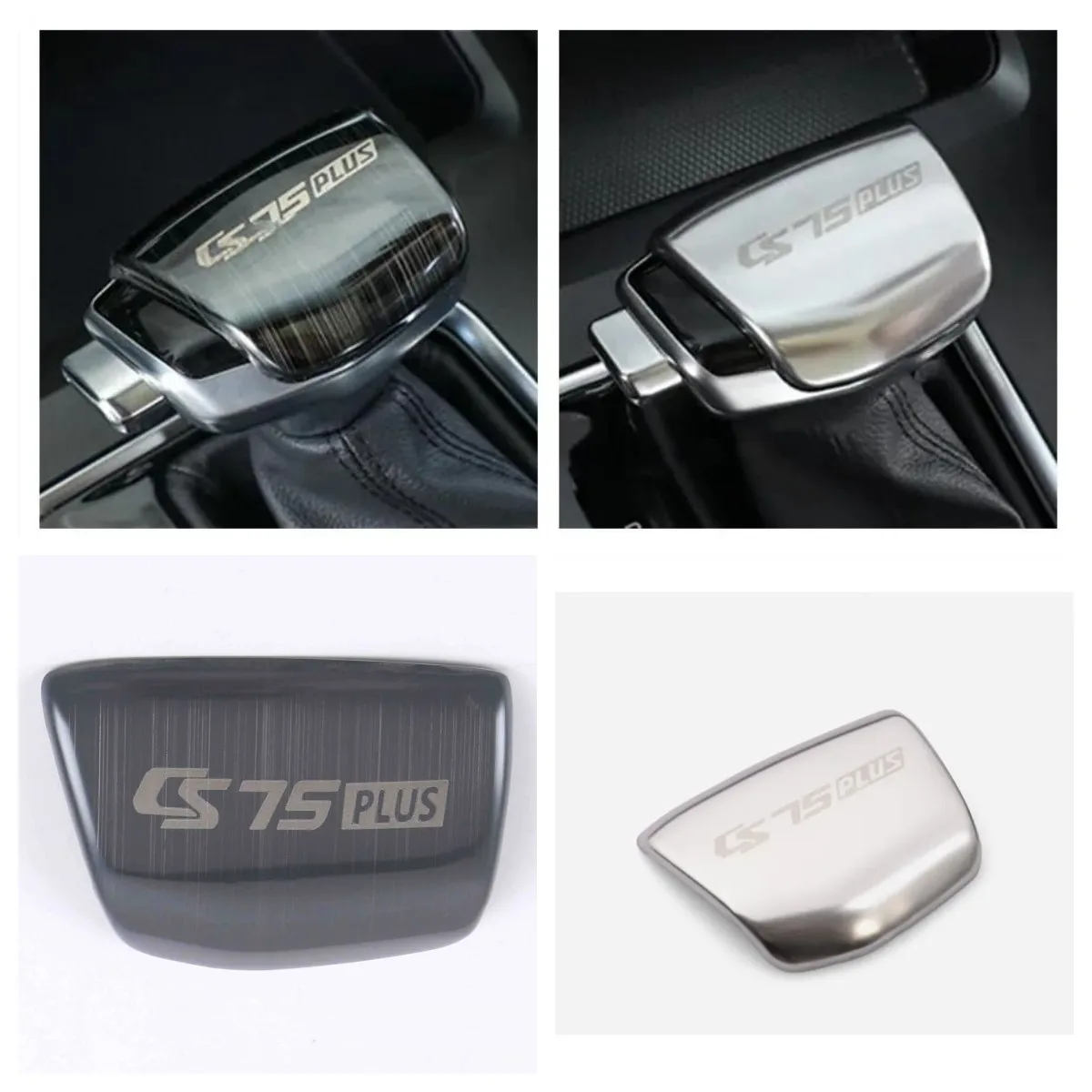 ل Changan CS75 زائد 2020 2021 2022 الفولاذ المقاوم للصدأ والعتاد رئيس التحول المقبض غطاء الكسوة تصفيف السيارة الداخلية اكسسوارات الديكور