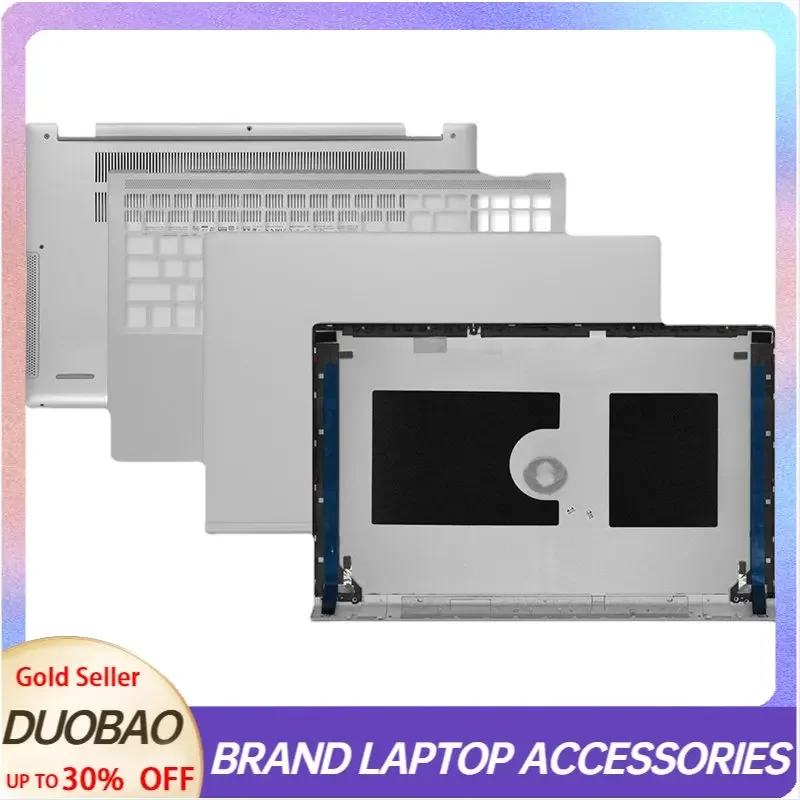 

The New For Dell Inspiron 7500 7501 Laptop LCD Back Cover/Screen Frame/Palm Rest/Bottom Cover/Hinges 0C4MXD 07W3N8 Silver 15.6