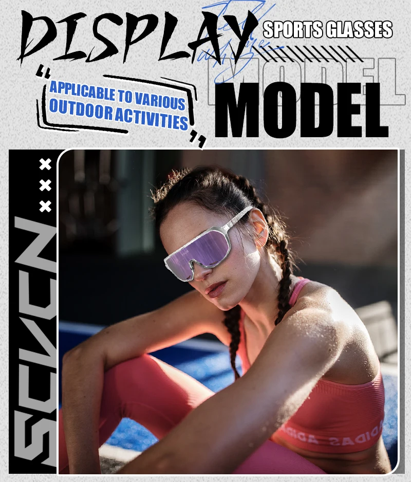 SCVCN Neue Outdoor Radfahren Gläser Fahrrad Sonnenbrille Männer UV400 Brillen Sport MTB Brille Fahrrad Frauen Reiten Wandern Sonnenbrille – Detail 11