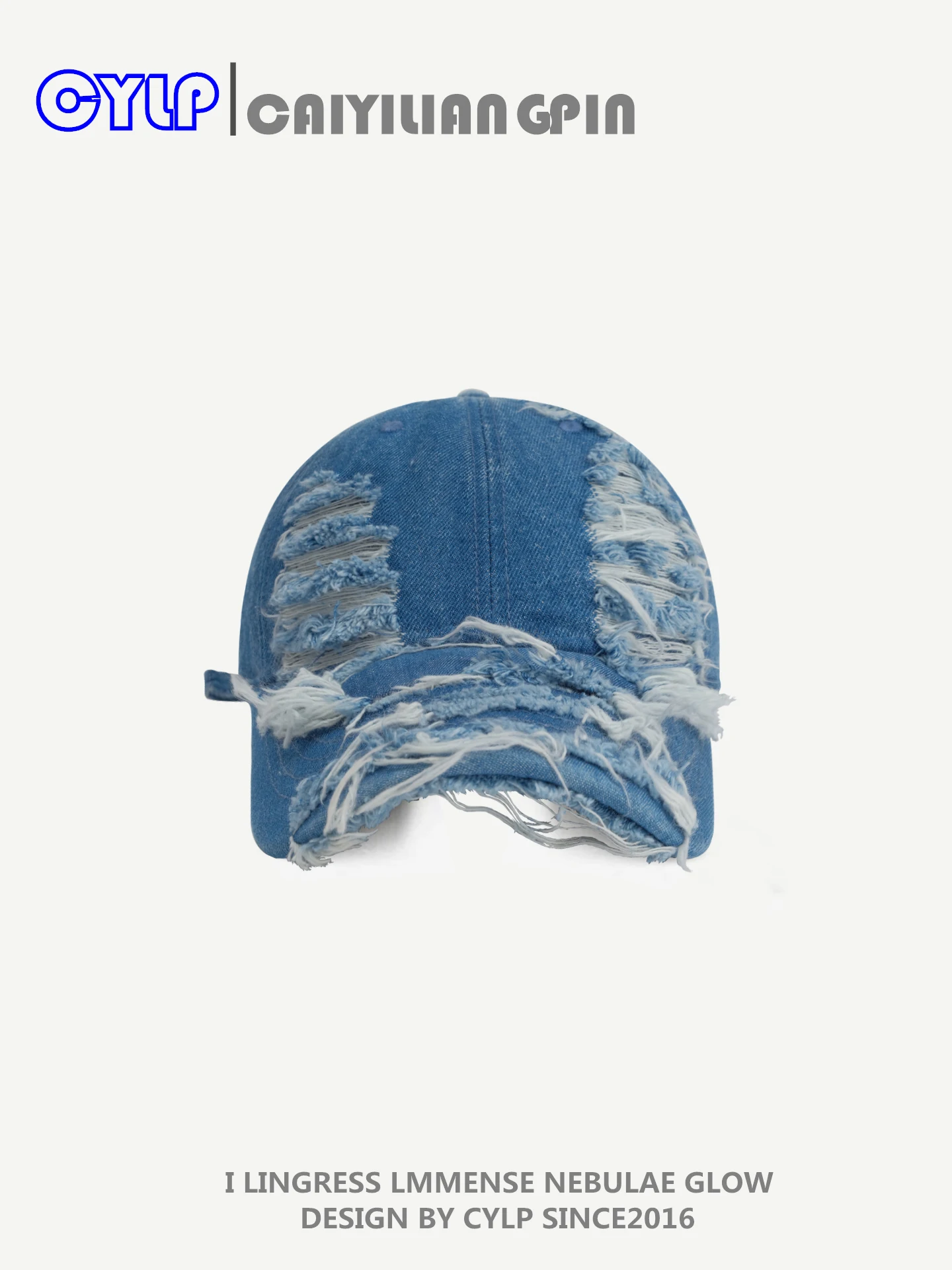 

Hat Hip Hop Street Washed Denim Ripped Baseball Cap Men's Spring and Summer Versatile Cap Women