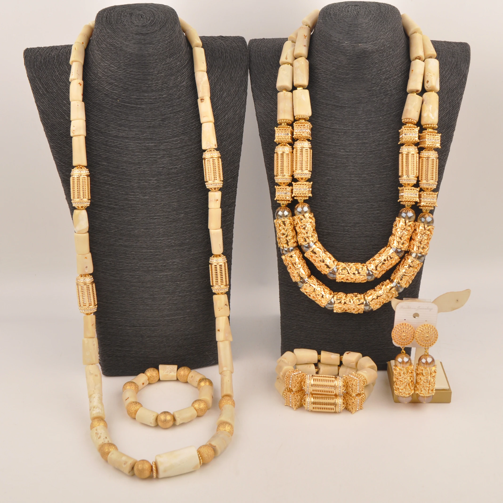 White Coral Beads African Jewelry Set Nigerian Wedding Coral Necklace Bridal Jewelry Sets