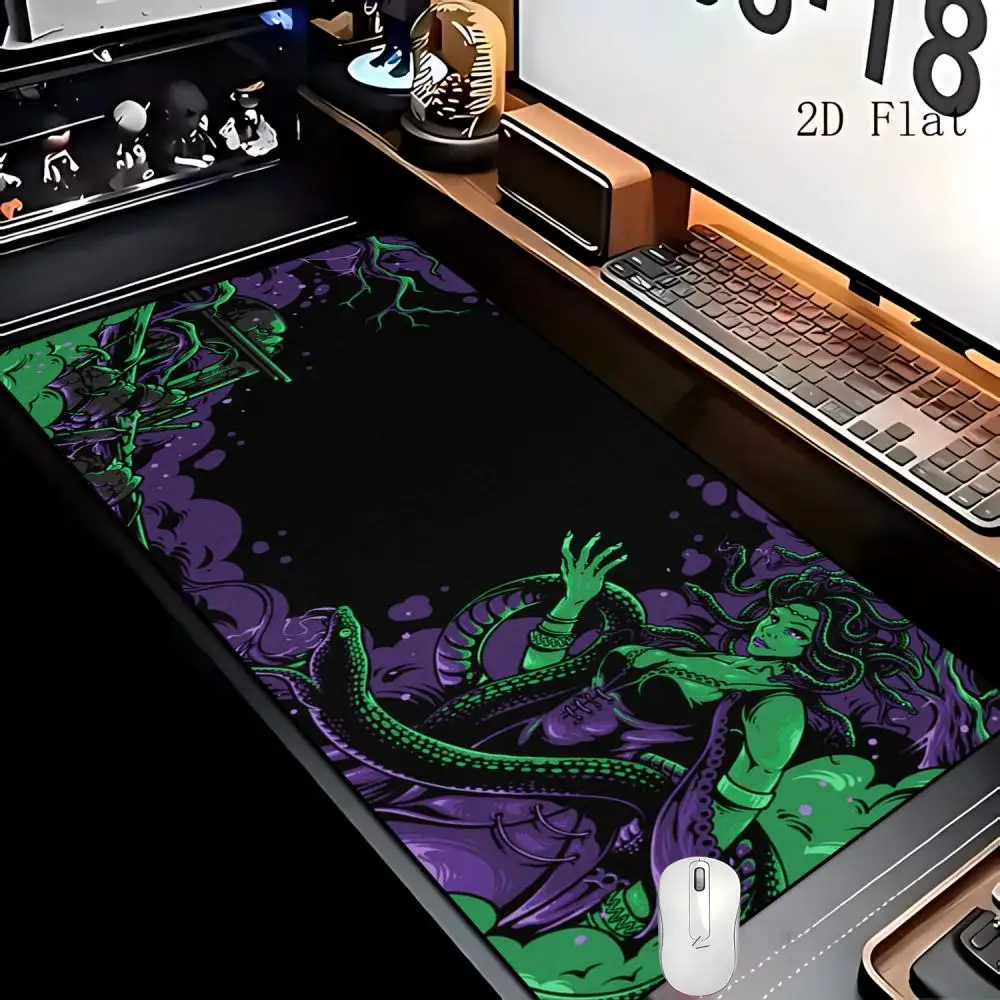Medusa Mouse Pad Large Gaming Computer Desktop Accessory Speed Extension Mousepads Non-slip Cushion MousePad Laptop Tablet Mat