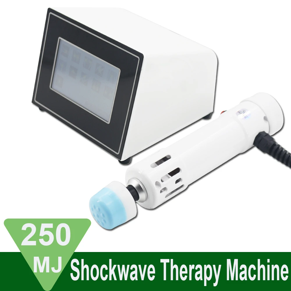 

250MJ Shockwave Machine Frequency Adjustable ED Shock Wave Therapy Equipment Pain Relief Body Massager For Plantar Fascitis