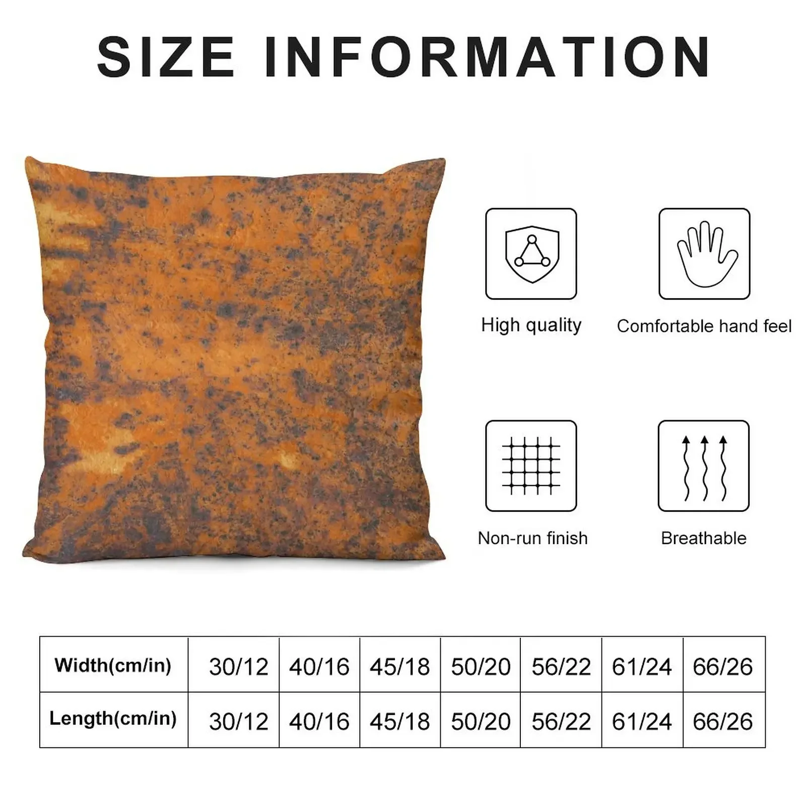 Orange rust texture - red rusty metal background Throw Pillow pillow cover christmas Pillowcase Cushion pillow