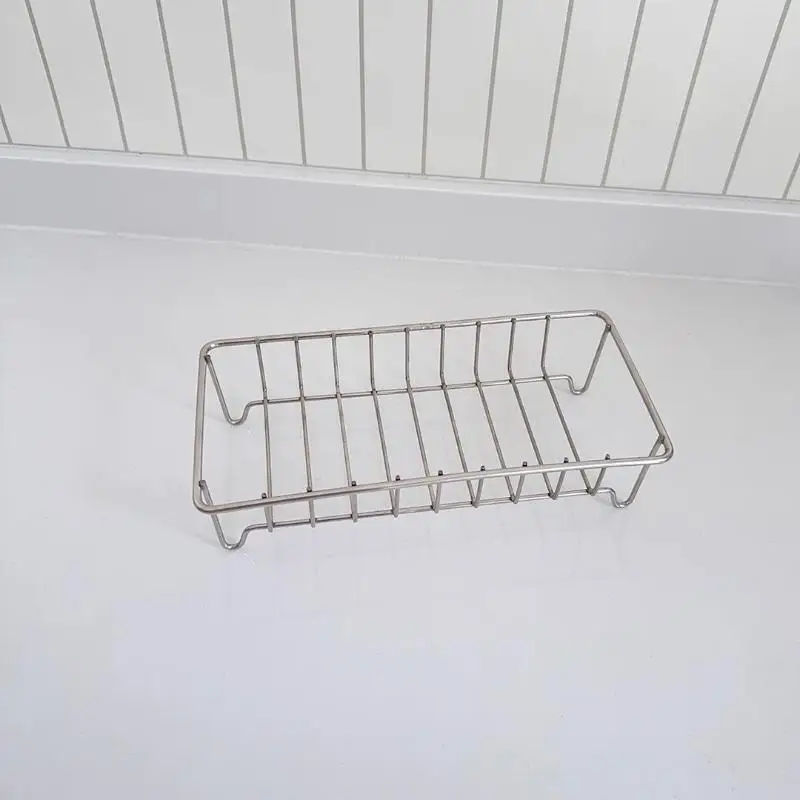 الفولاذ المقاوم للصدأ حامل أطباق الصابون استنزاف صينية الحاويات بالوعة الحمام الم Ganizer صينية المطبخ مكافحة تخزين الرف لحامل الصابون