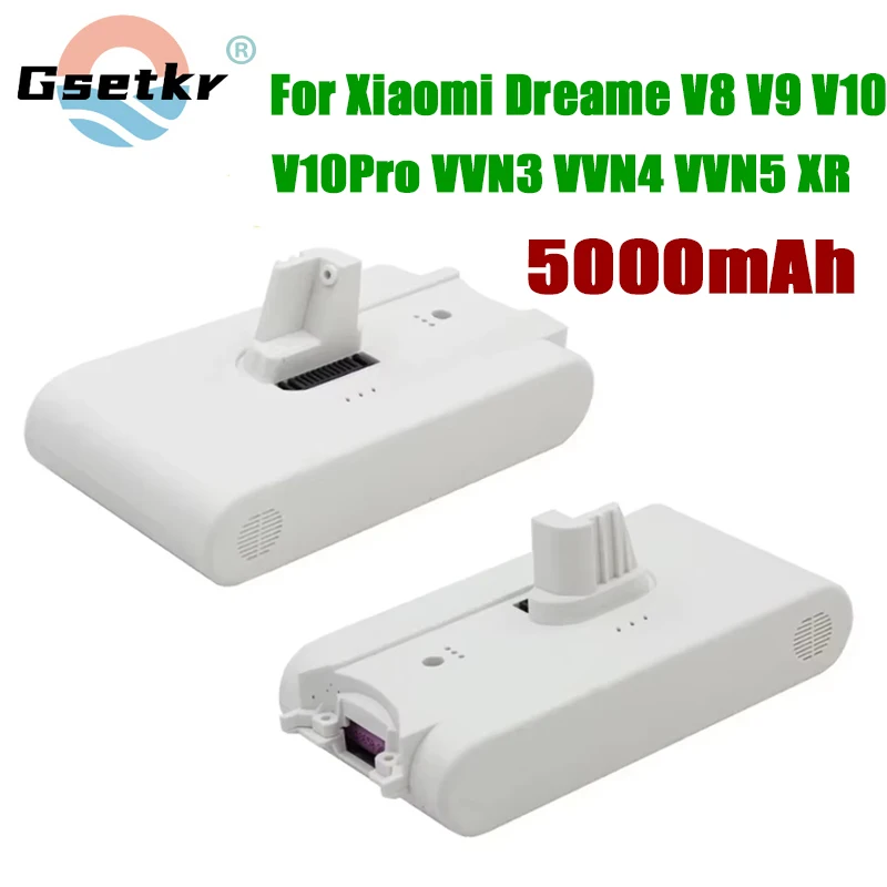 25.2V 5000mAh For Xiaomi Mijia Vacuum Cleaner V8 V9 V9B V9P V10 VVN3 VVN4 Dreame Vacuum Cleaner Lithium Battery