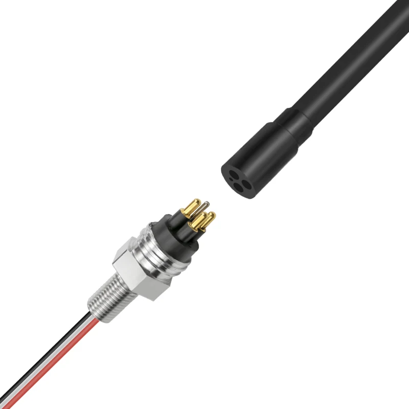 MCBH3MSS Male Micro Mini Circular Subsea Bulkhead Conector Electrical Pluggable Cable Connectors for Submarine Application