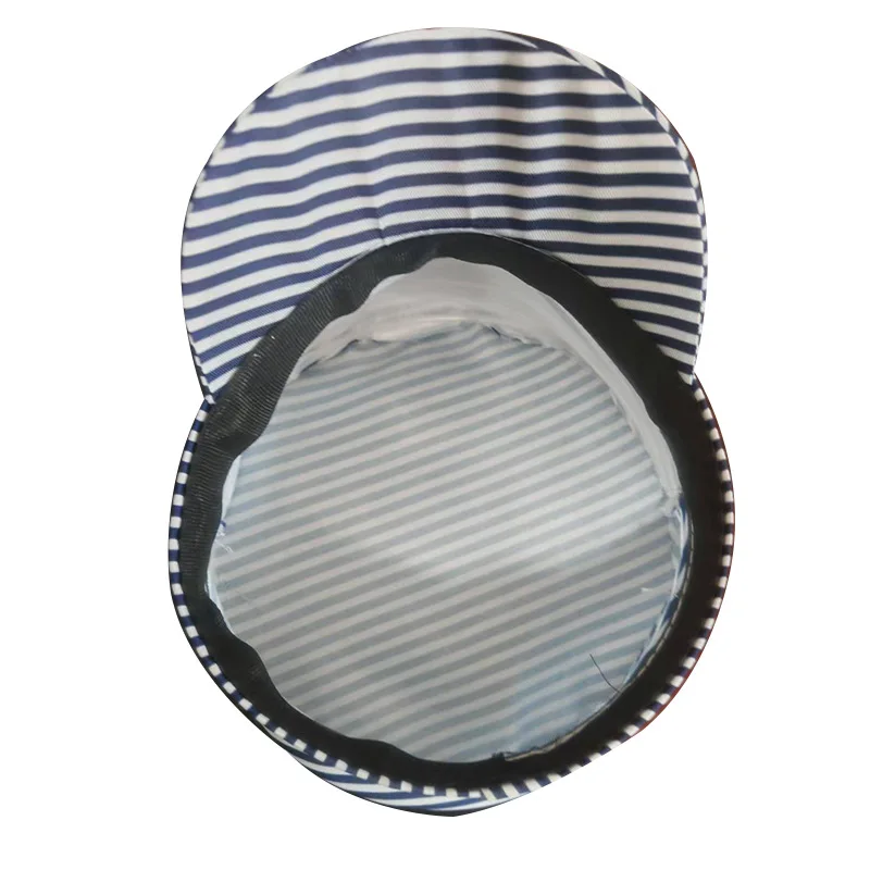 หมวกทหาร หมวกกองทัพ หมวกทรงแหลม หมวกกะลาสีเรือ หมวกกัปตัน ลายทางตลก หมวกตำรวจ สำหรับเล่นบทบาทสมมติ งานปาร์ตี้ การแสดง 8M182