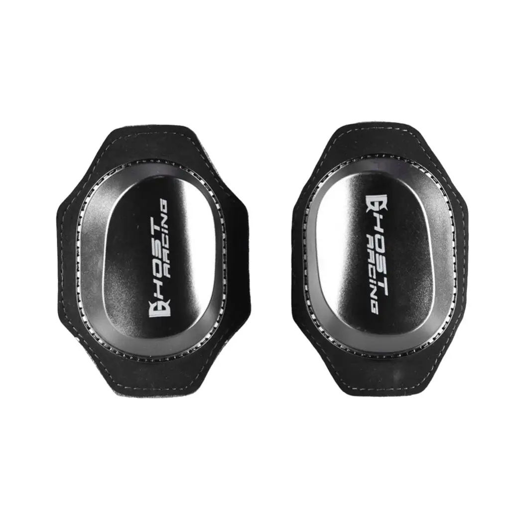 Knee Sliders, Black Protective Kneepad Pucks Bike Pads Protective Guards, Black