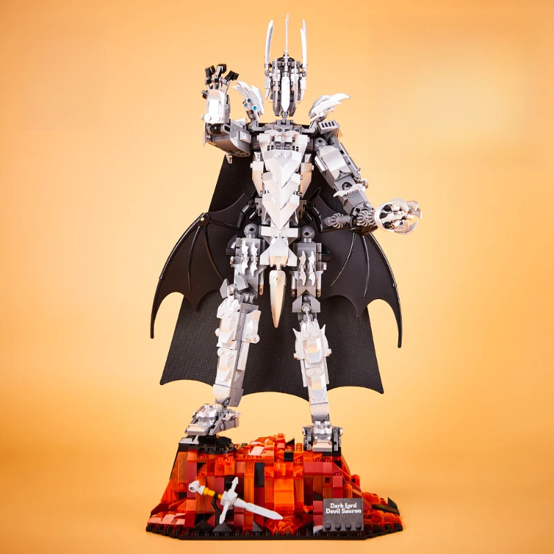Dark Lord Sauron Building Blocks Model Fantasy Character Statue Compatible Bricks Home Decor Desk Display Ornament Collection