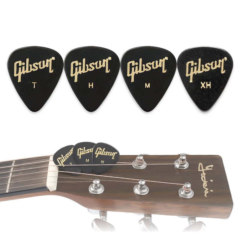 Gibson Guitar Pick APRGG-74 Celluloid Pick 0.46/0.70/0.90/1.14 mm, Guitar Accessories, Made in USA