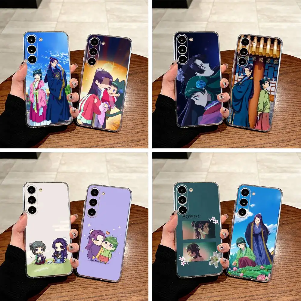 The Apothecary Diaries-Maomao-Jinshi Clear Soft Silicone Phone Case for Samsung Galaxy A71, A70, A52, A51, A40, A30