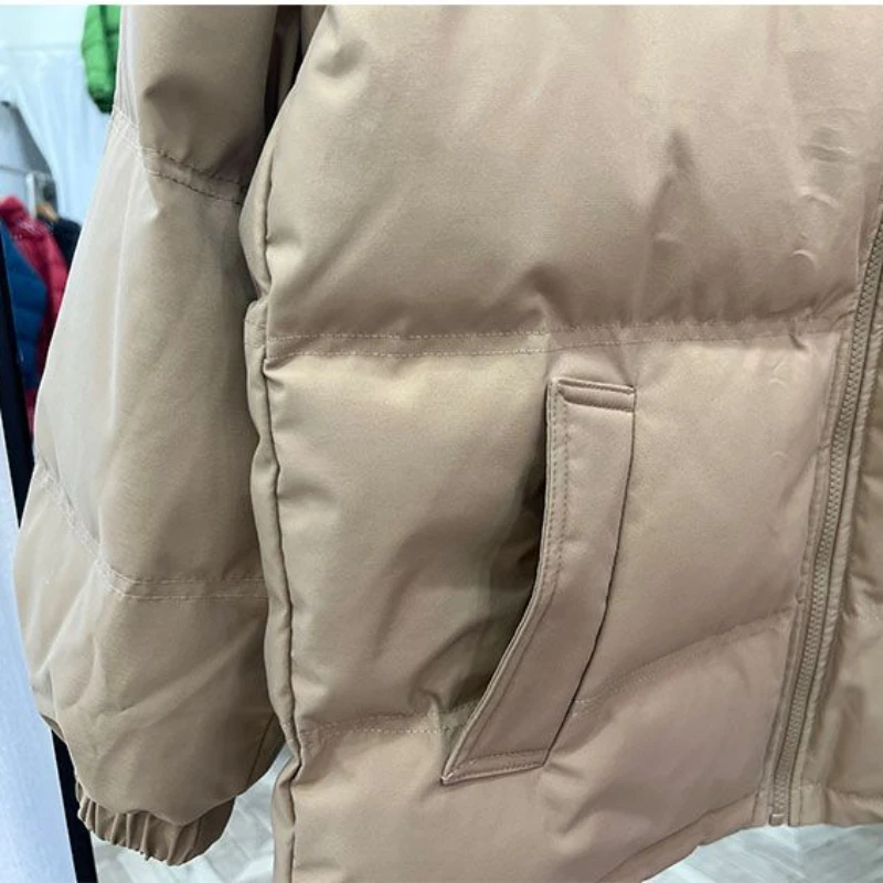 2023 New Women Cotton Clothing Fashion Casual Detachable Hat short outwear loose large size parkas Winter thicken warm outcoat