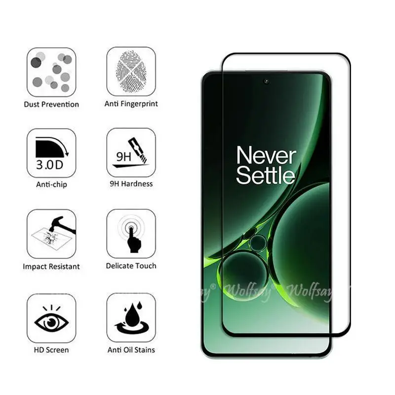 6 In 1 For Oneplus Nord 3 Glass Tempered Glass Oneplus Nord 3 Glass Full Cover Screen Protector Camera Film Oneplus Nord 3 Glass