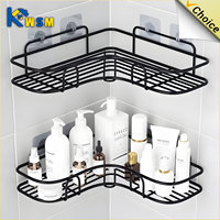 1/2PCS Bathroom Metal Shelf No-Drill Metal Corner Shelf Shower Storage Shelf Bracket Bathroom Accessory Organizer Shampoo Shelf