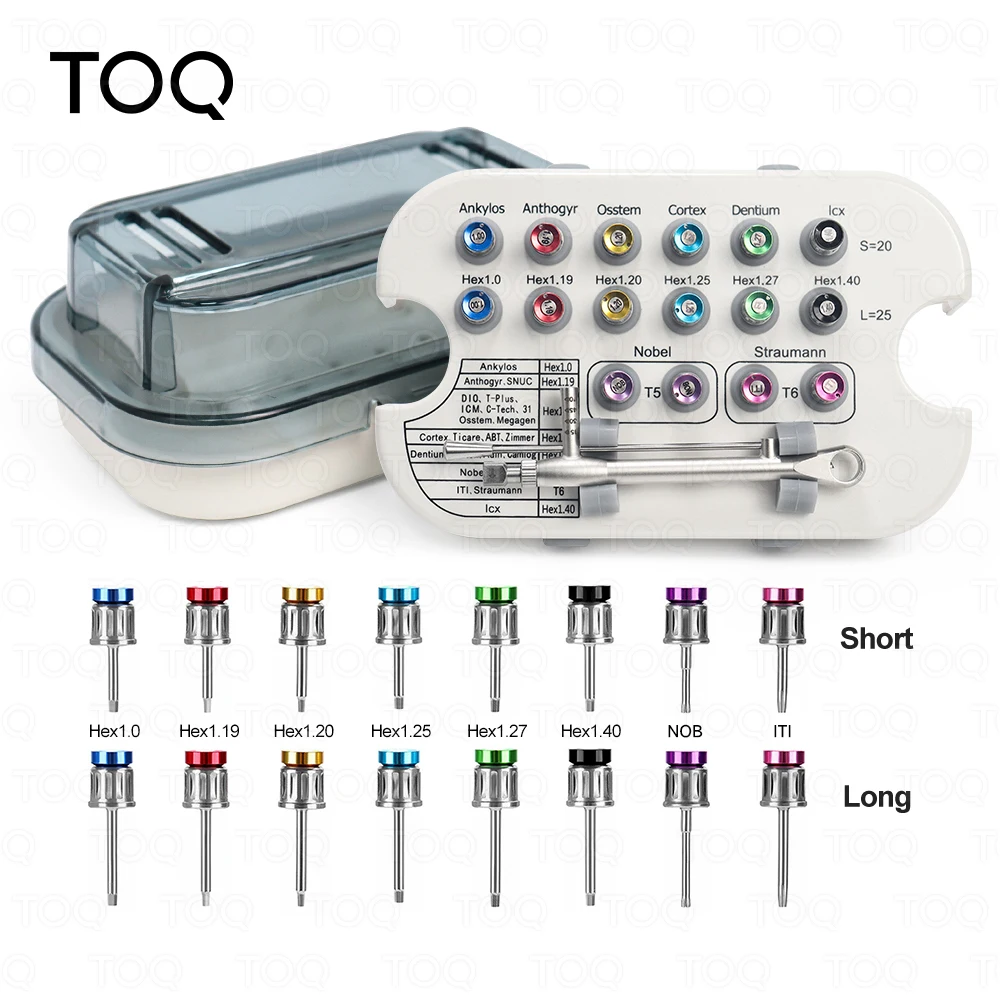 

Набор динамометрических отверток для дентальных имплантатов 10-70 Н·см с трещоткой и насадками, инструменты для стоматологии и ремонта