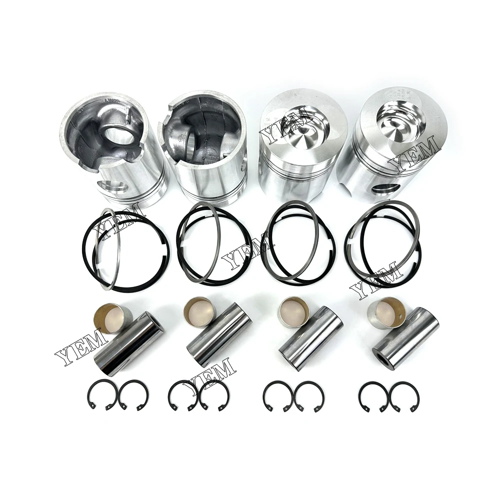 High quality 4 pcs F4L912 Piston With Rings 4231726 For Deutz Engine Parts