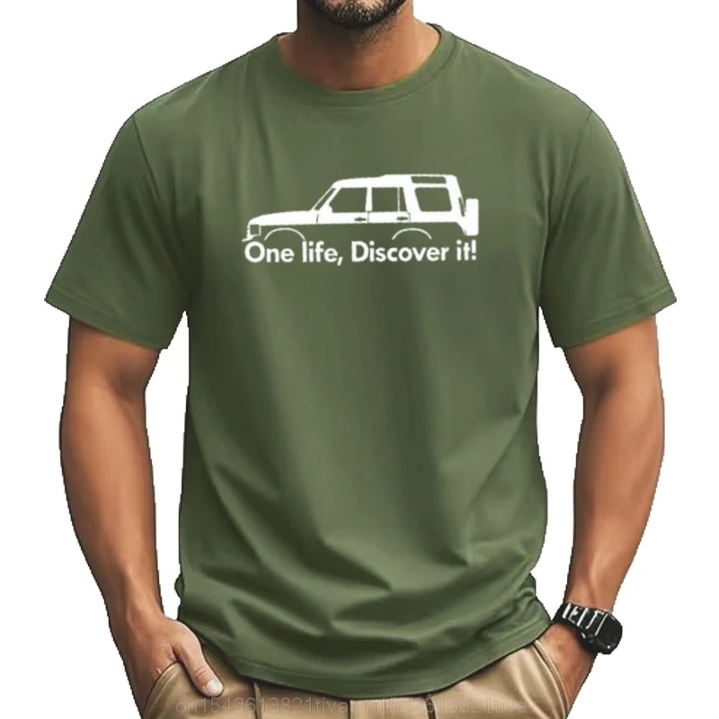 ¡Una vida, descubrelo! - Camiseta clásica Disco Landy serie 1/2, tops de talla grande, top de verano, ropa bonita, paquete de camisetas para hombre