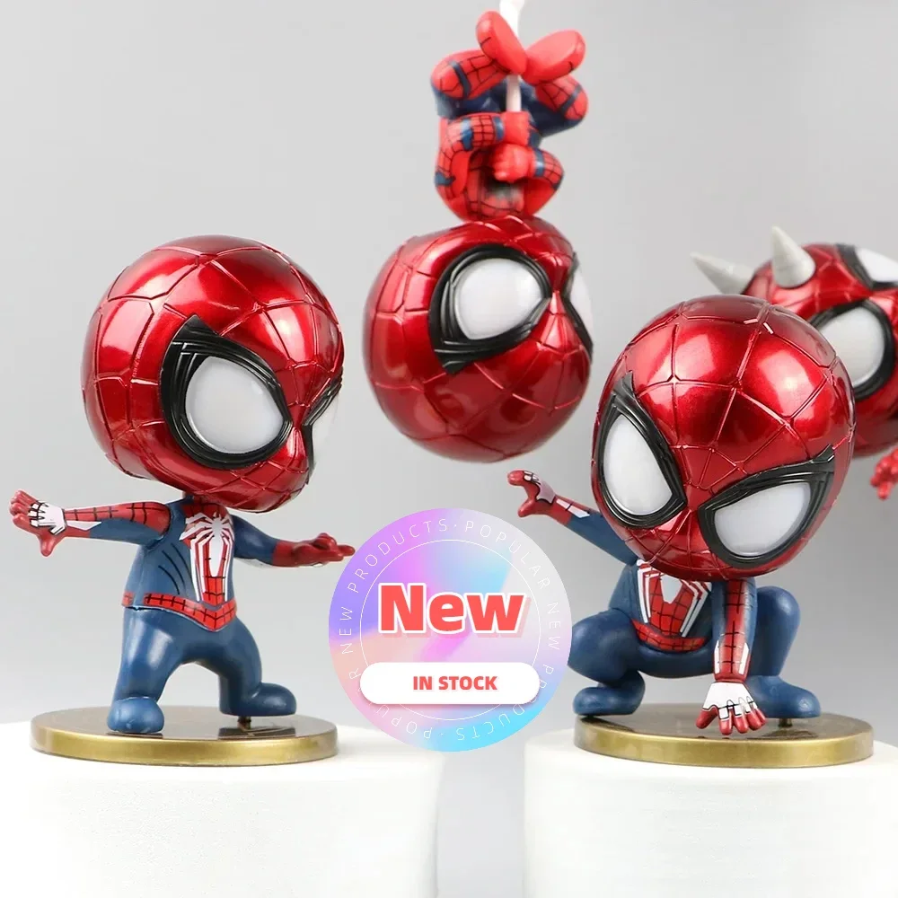 

2026 IN stock 5PCS Spider Man Superhero Spiderman Action Figure Anime Doll Collection Toys Model Children Gift