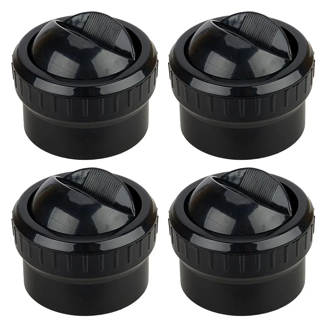 4pcs 61mm Round A/C Air Conditioning Outlet Vent For Marine Boat Yacht Bus Car Truck RV Black