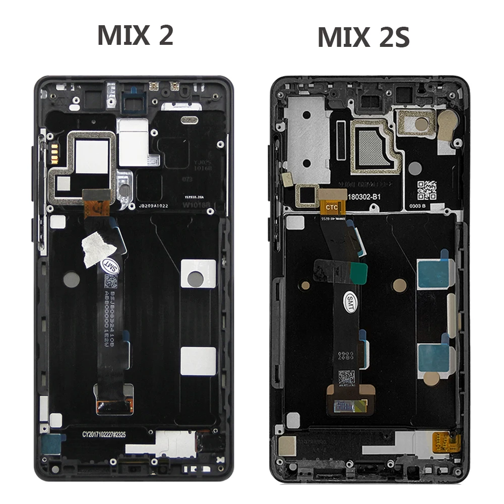 Imagem -05 - Display Lcd Original para Xiaomi mi Mix Mix2 Mix2s Tela de Toque Digitador Assembléia Substituição para Xiaomi mi Mix 2s Lcd 5.99