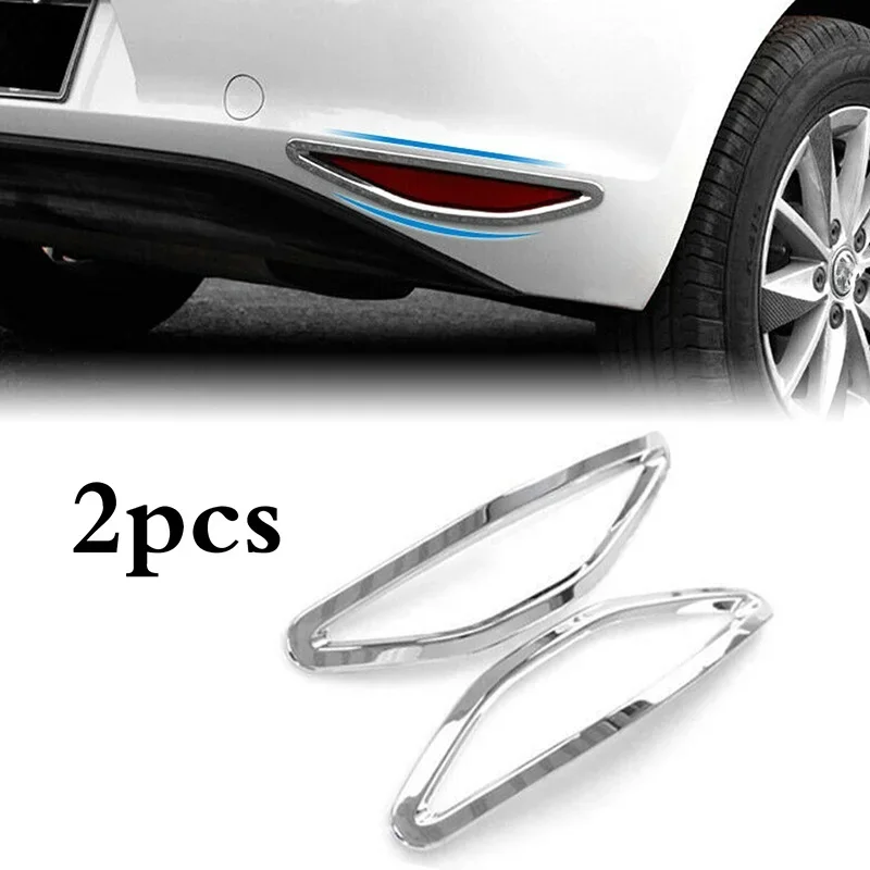 Car Rear Tail Fog Light Trim Frame ABS Chrome Fog Lamp Cover for Volkswagen Golf 7 2014-2018