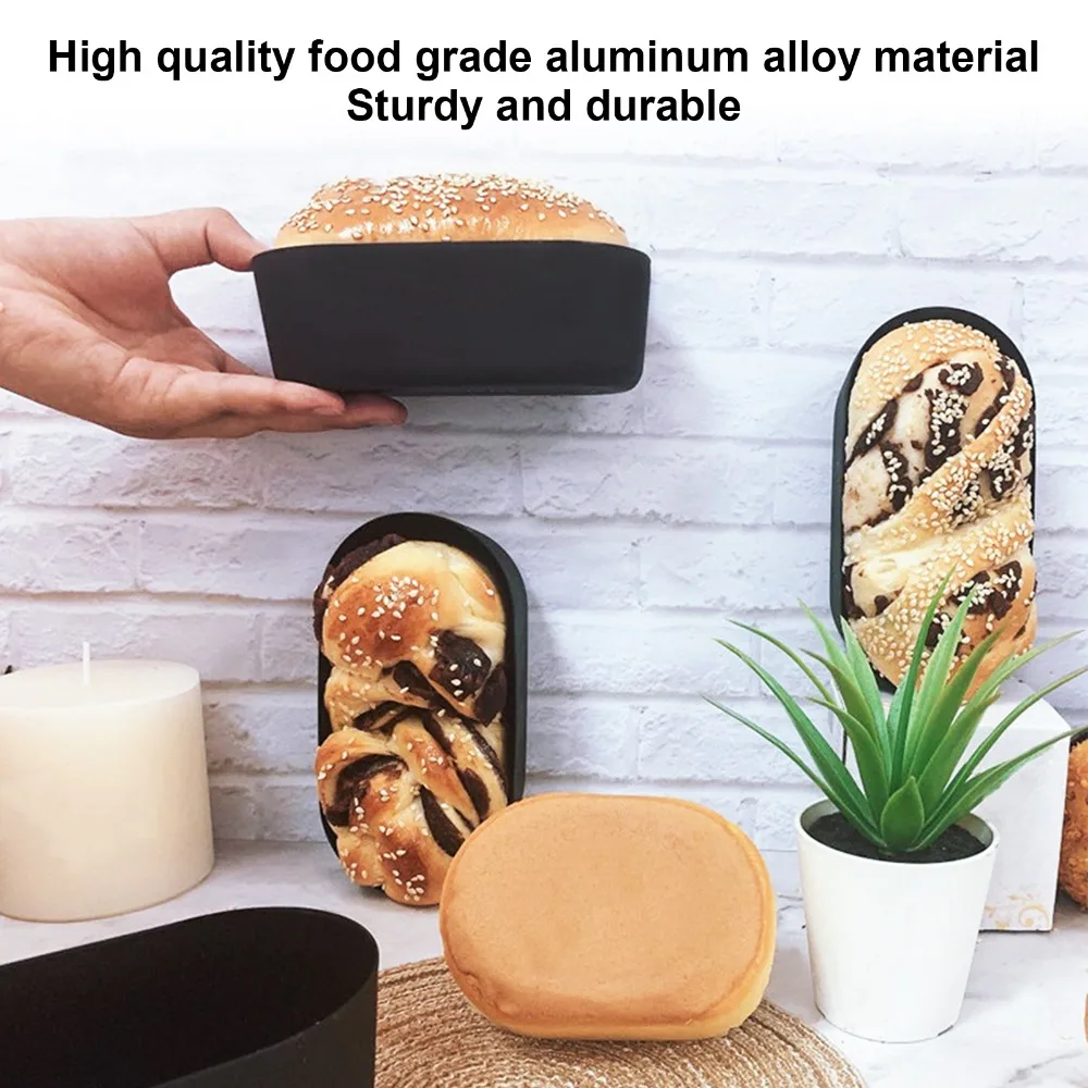 Oval Shape Cheesecake Mold Nonstick Food Grade Carbon Steel Toast Loaf Pan Japanese Style Cake Baking Tray Home Kitchen Baking