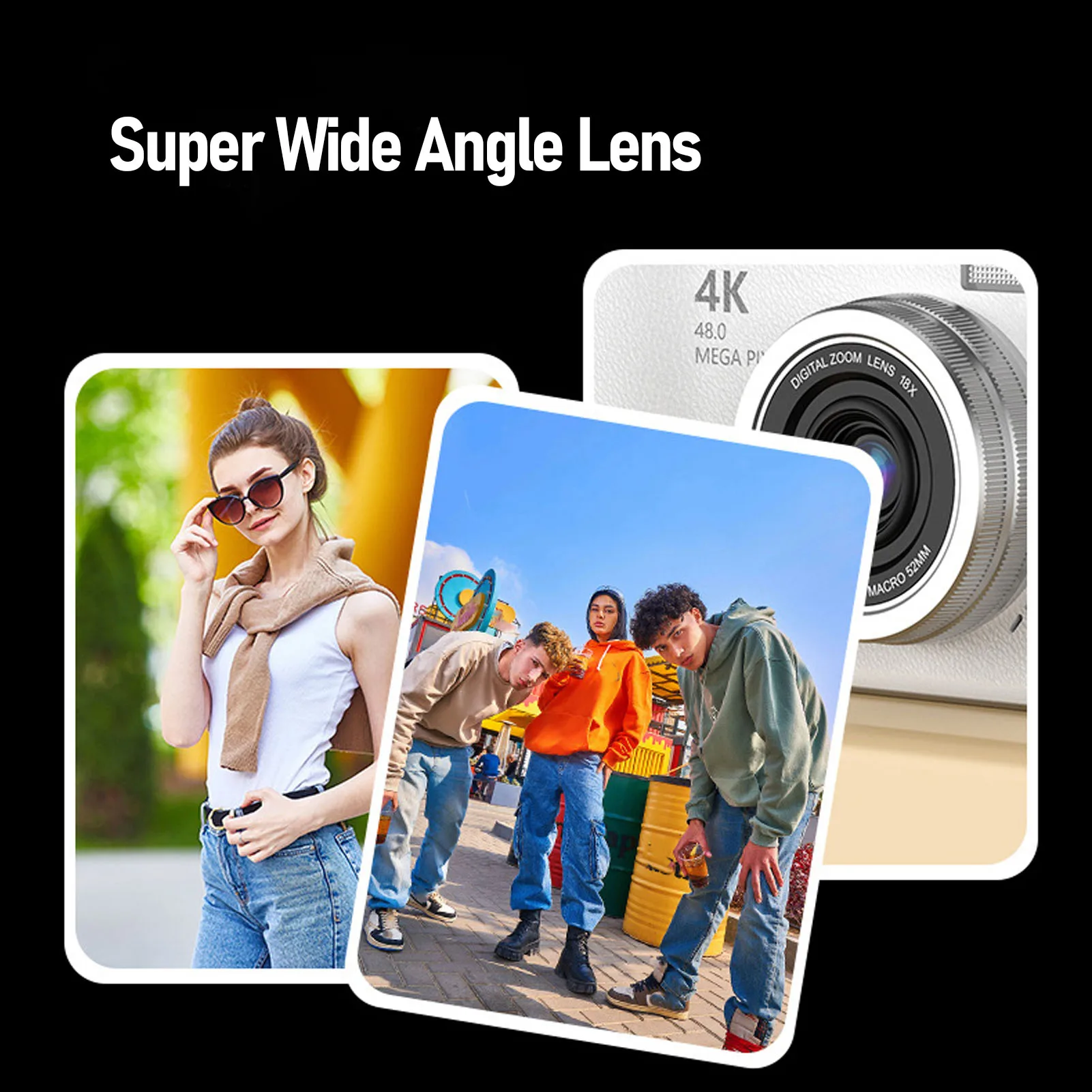 Compact Camera Digital Photography Camera 1080P 48MP 2.4 Inch HD Display 18X Electronic Zoom Video Camera 1080P Digital Camera