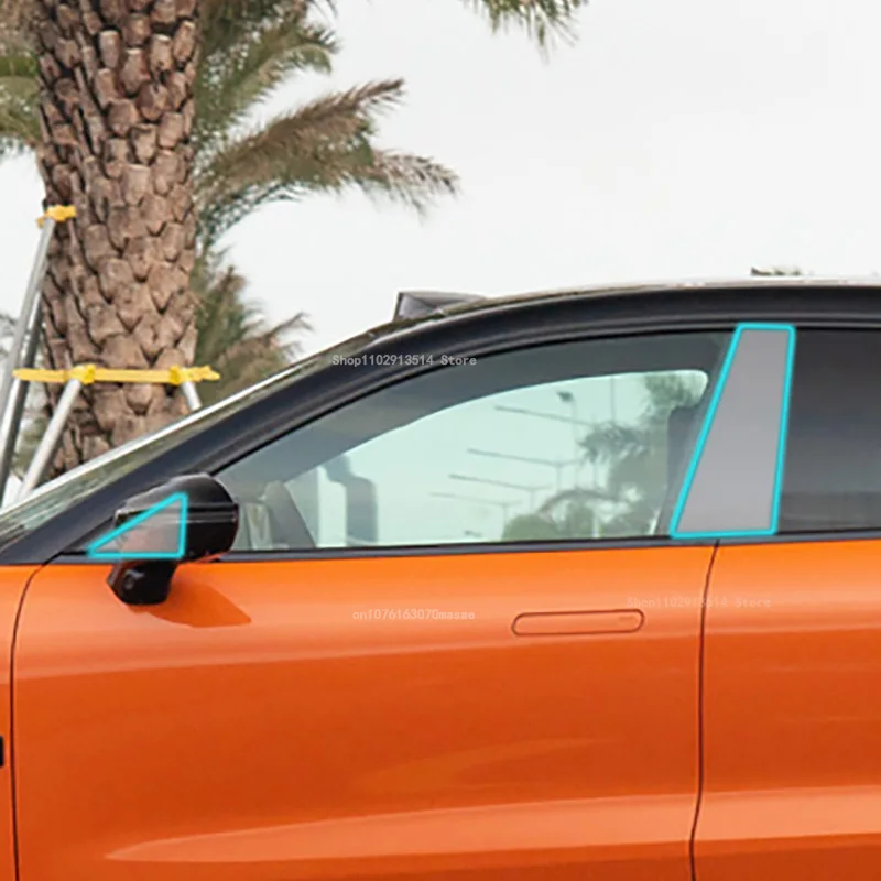 

Protective Film For ZEEKR 001EV 2024 Car Door Window Center Middle B C Column Pillar Post Cover Mirror Effect Trim Sticker