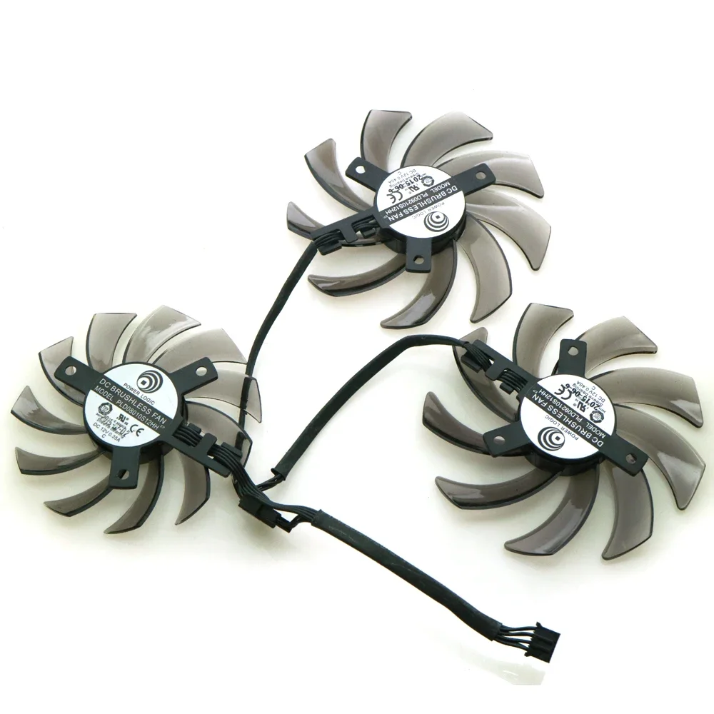 3pcs/Lot PLD09210S12HH PLD08010S12HH DC12V 4Pin VGA Fan For GEFORCE GTX1080TI GTX980TI 1070 1060 RX580 570 Graphics Card Fan