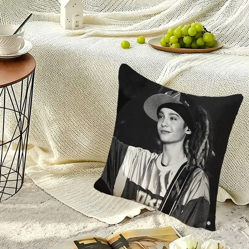 Band Tokio Hotel Tom K-Kaulitz Square Double-Sided printed Pillow Case Bedroom Bedside Pillow Sofa Cushion Cover