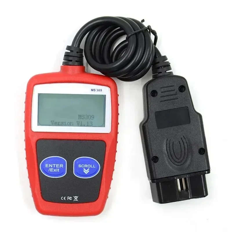 NEW OBD ATV Motorcycle Connection Cable OBD2 To 8 Pin Diagnostic Adapter+MS309 OBD2 Scanner Multi-languages Diagnostic Tool